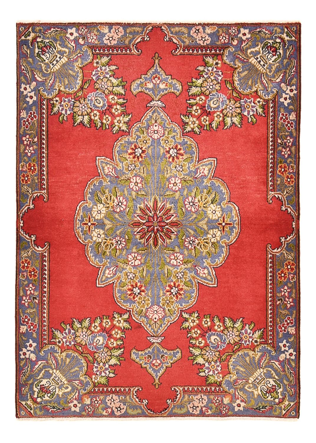 Persisk matta - Tabriz - 142 x 100 cm - röd