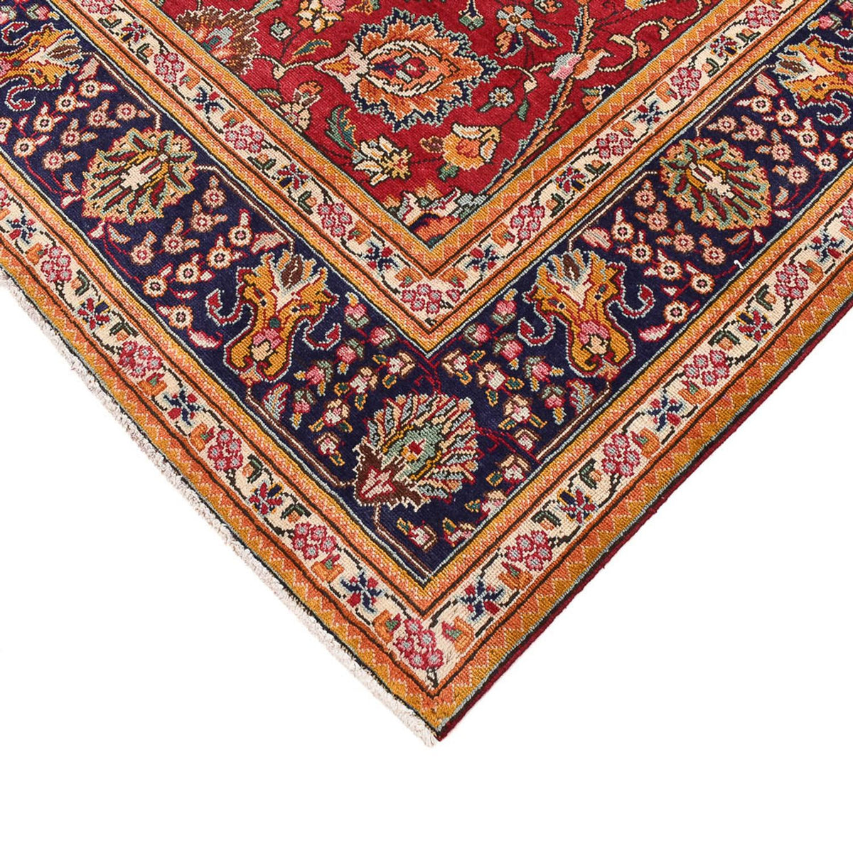 Persisk matta - Tabriz - 345 x 256 cm - röd