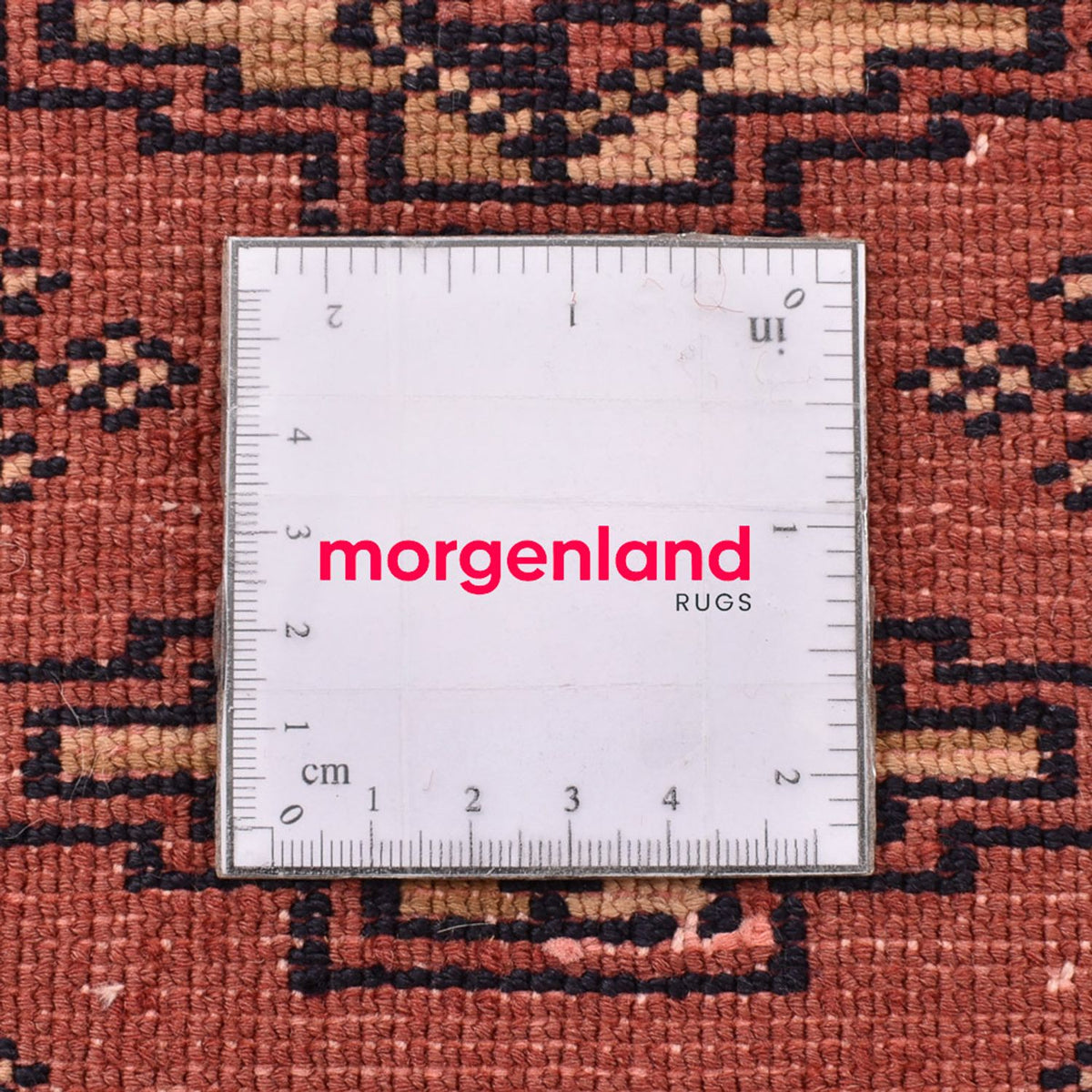 Turkaman-matta - 132 x 99 cm - röd