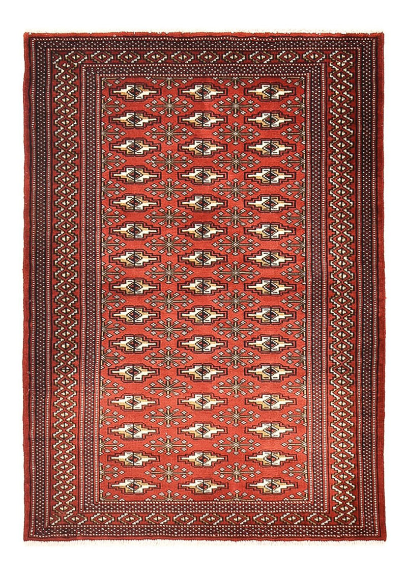 Turkaman-matta - 133 x 95 cm - röd