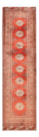 Runner Turkaman-matta - 279 x 79 cm - röd