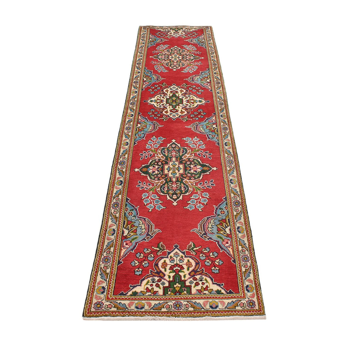 Runner Persisk matta - Tabriz - 343 x 80 cm - röd