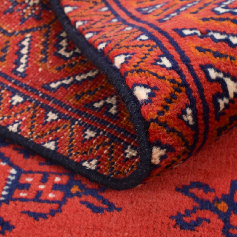 Runner Turkaman-matta - 277 x 75 cm - röd