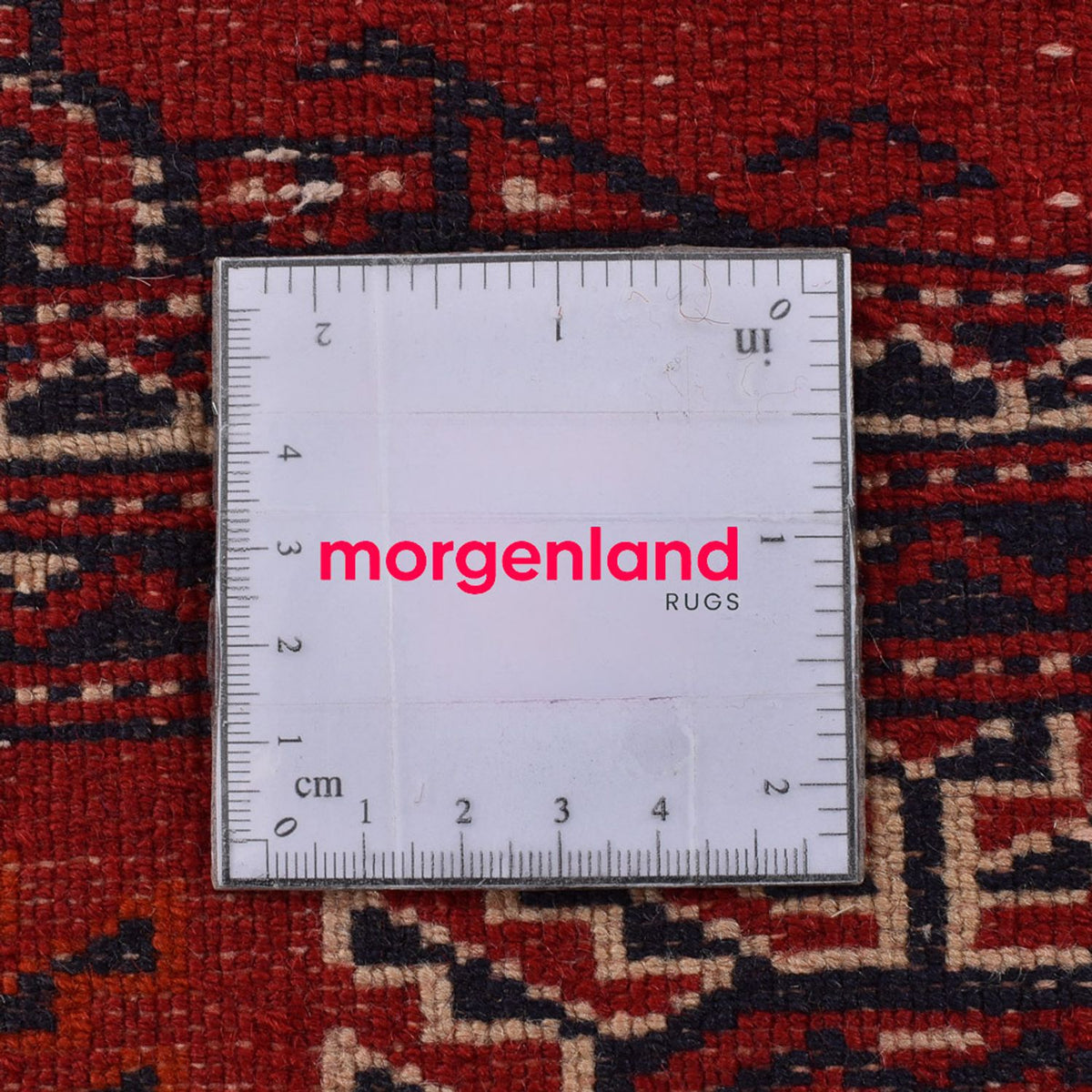 Runner Turkaman-matta - 353 x 89 cm - röd