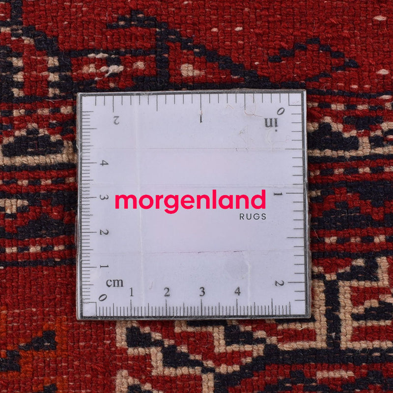 Runner Turkaman-matta - 353 x 89 cm - röd