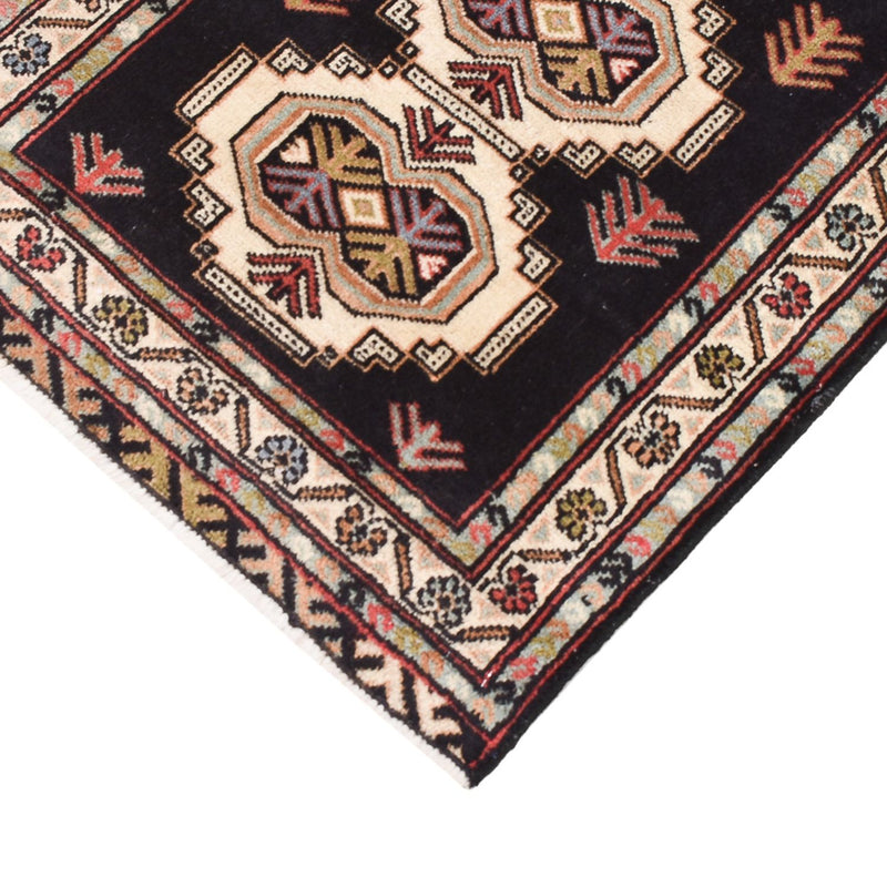 Runner Turkaman-matta - 187 x 63 cm - mörkblå