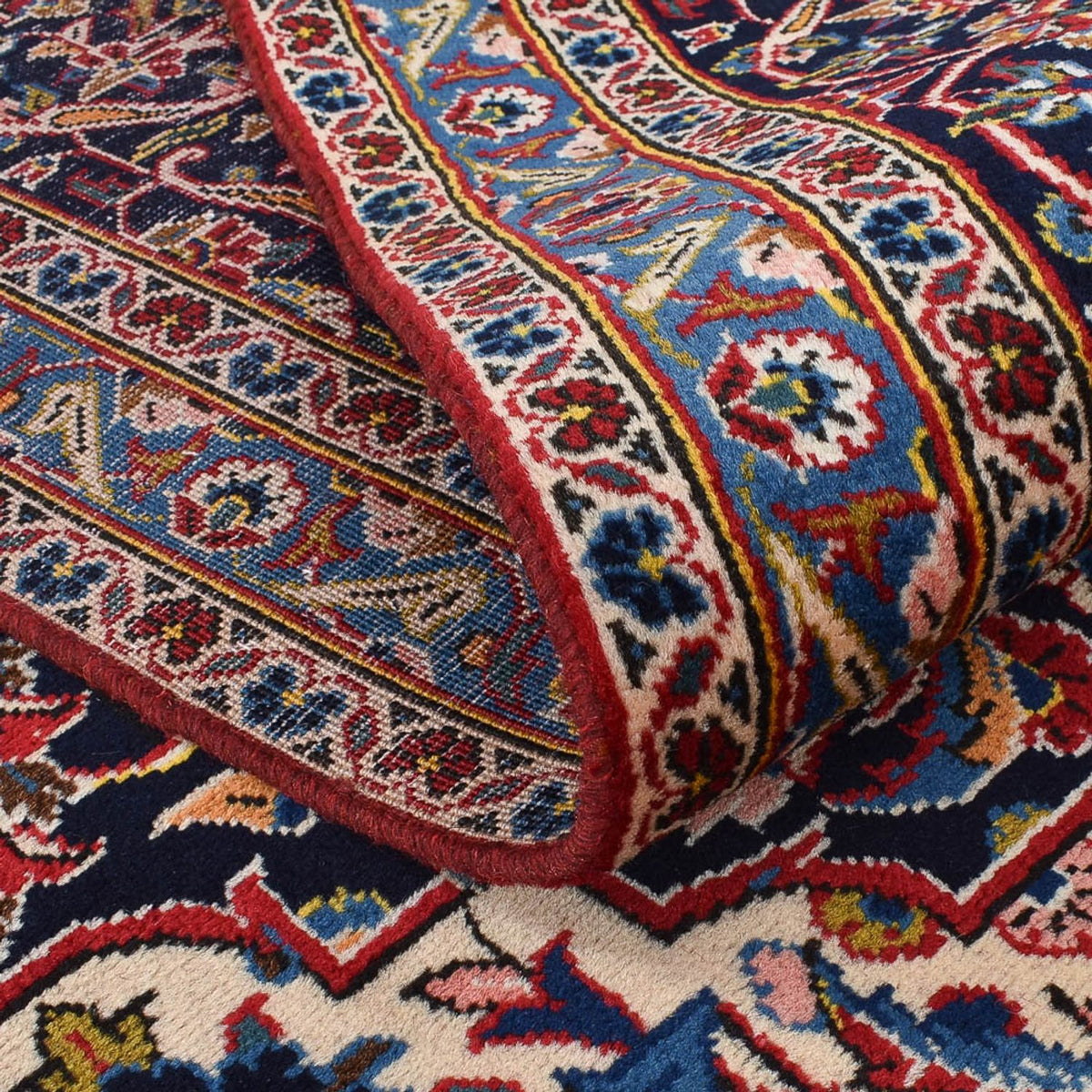 Persiska mattor - Keshan - 383 x 273 cm - röd