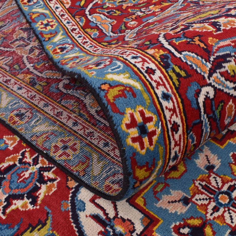 Persiska mattor - Keshan - 345 x 232 cm - mörkröd