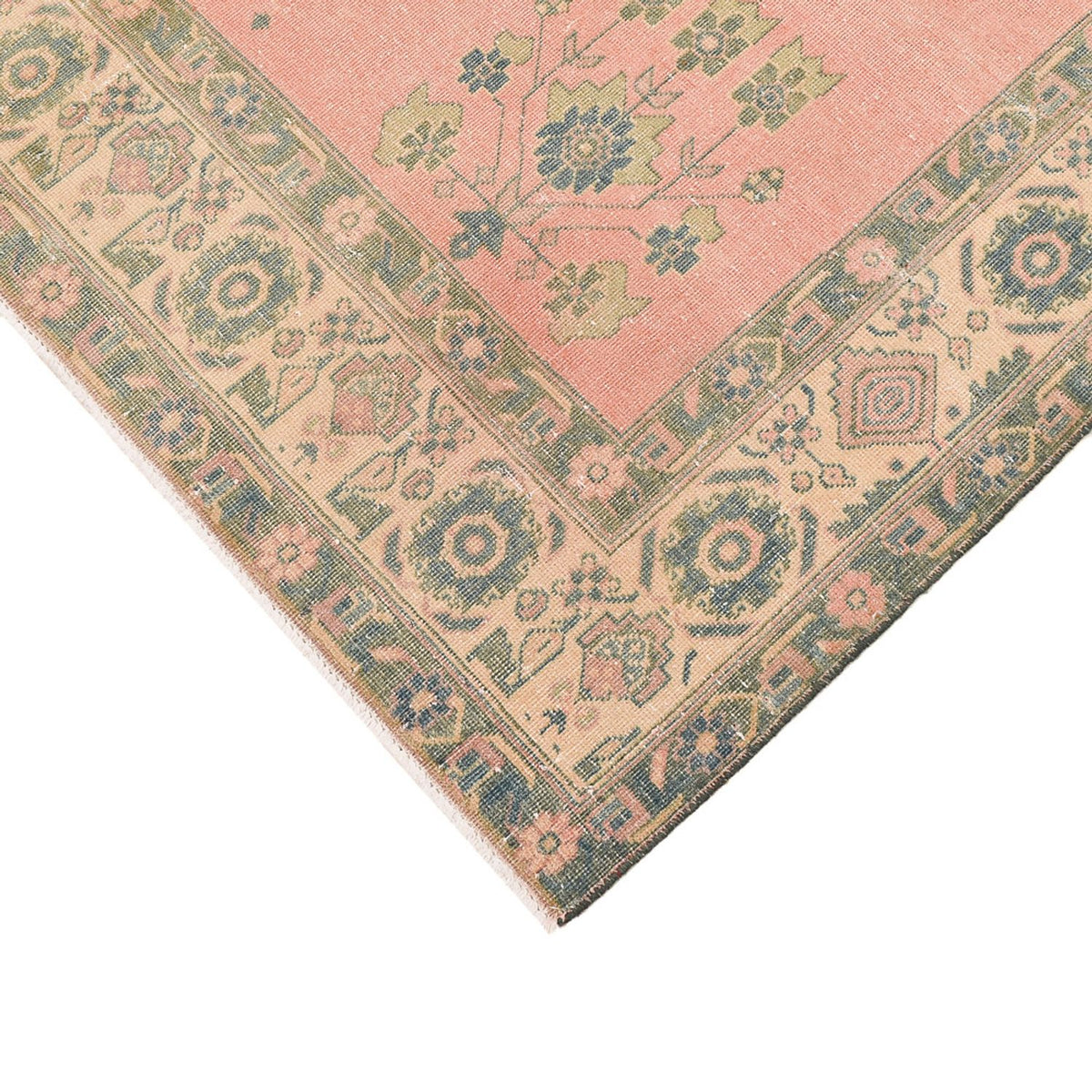 Vintage matta - 233 x 163 cm - ljusröd