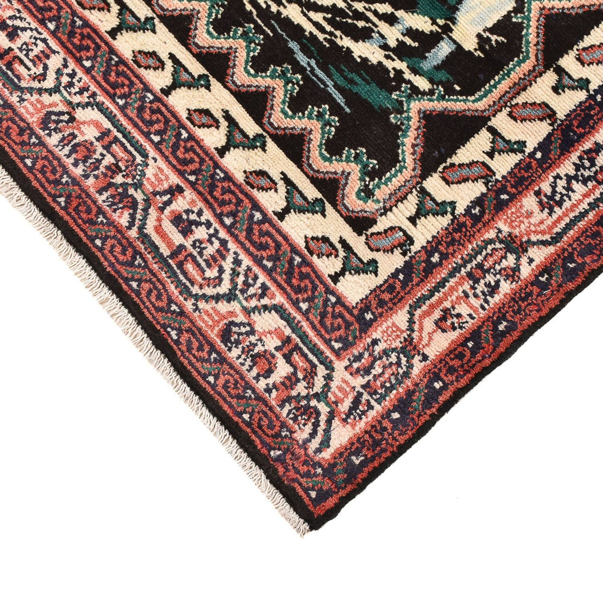 Persisk matta - Nomadic kvadrat  - 118 x 101 cm - flerfärgad