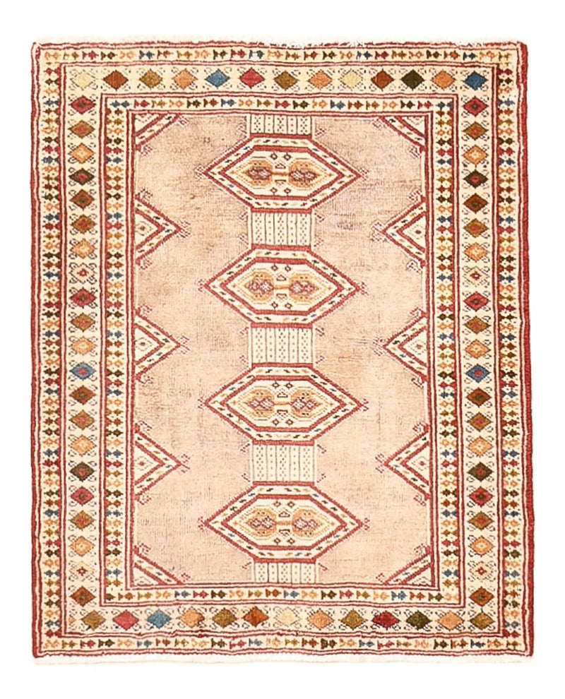 Turkaman-matta - 78 x 64 cm - rosa