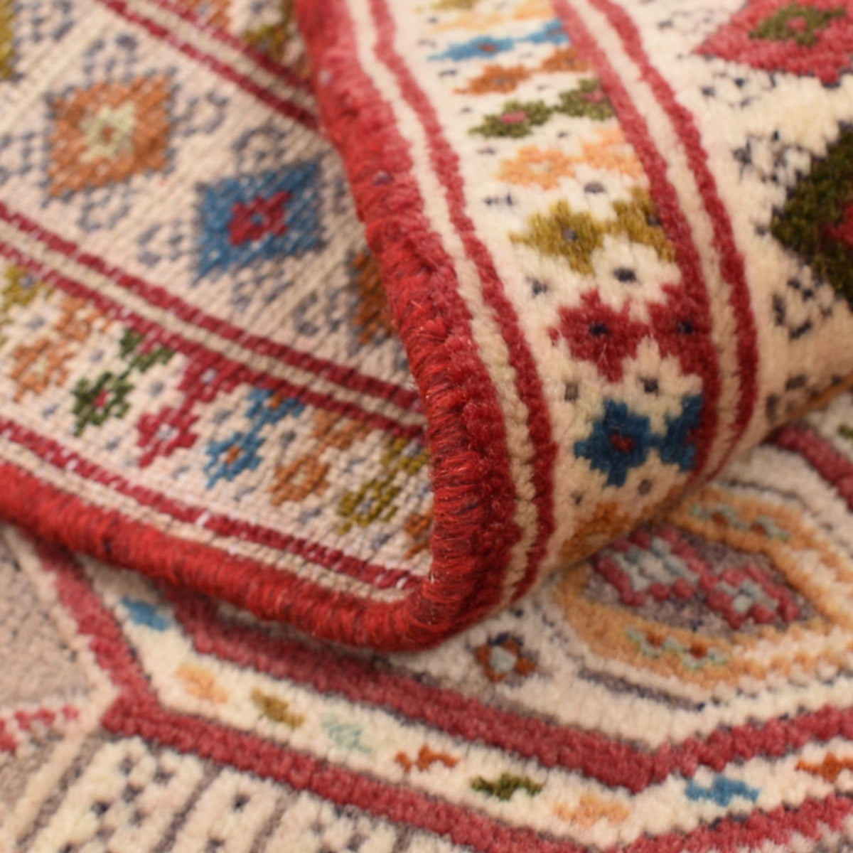 Turkaman-matta - 78 x 64 cm - rosa