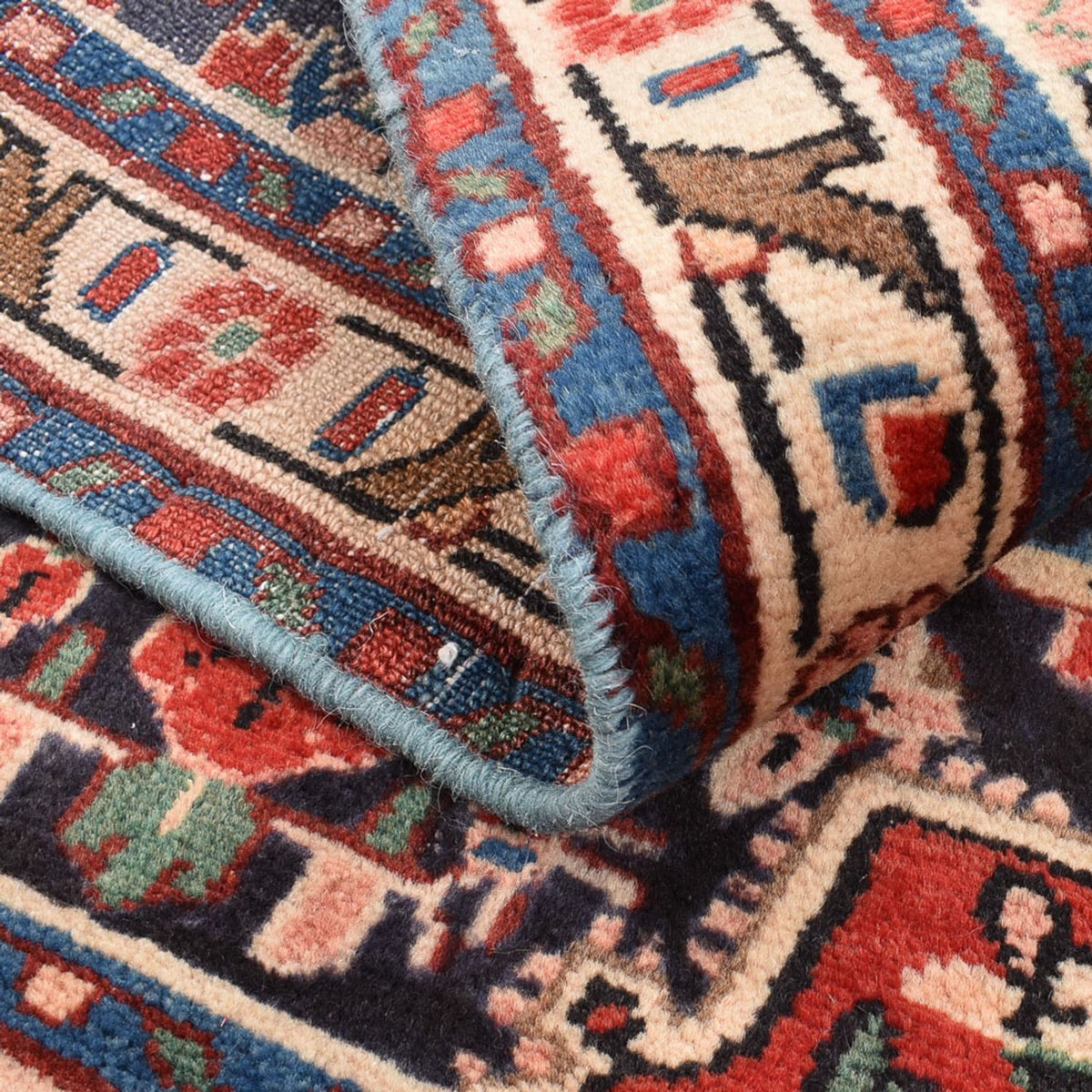 Persisk matta - Nomadic - 96 x 65 cm - mörkblå