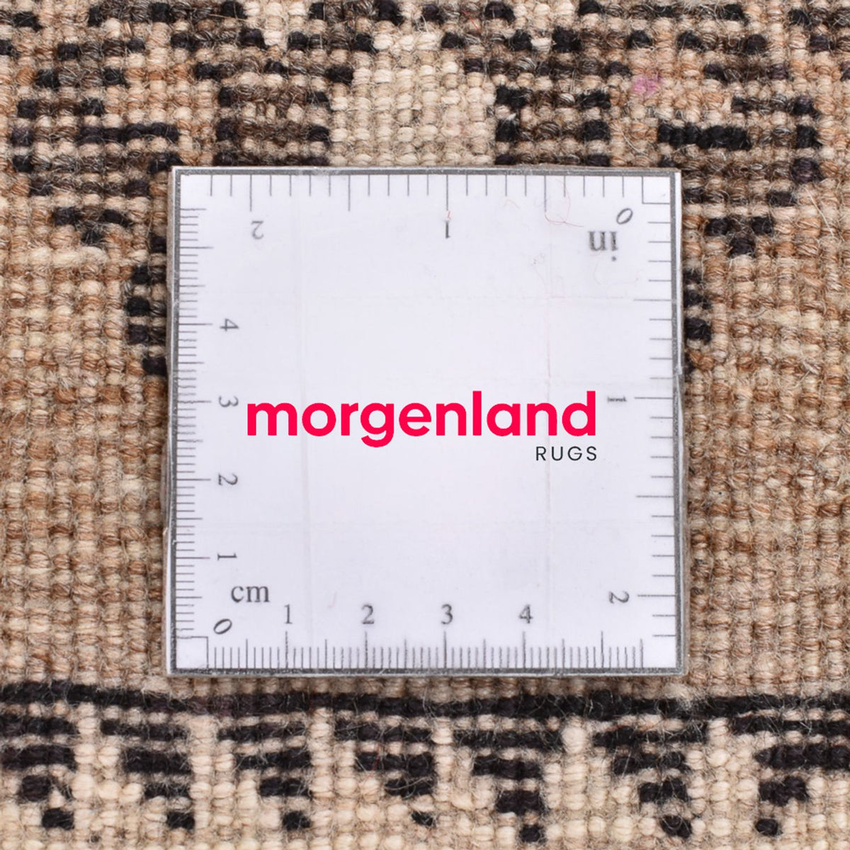 Persisk matta - Nomadic - 56 x 53 cm - ljusbeige