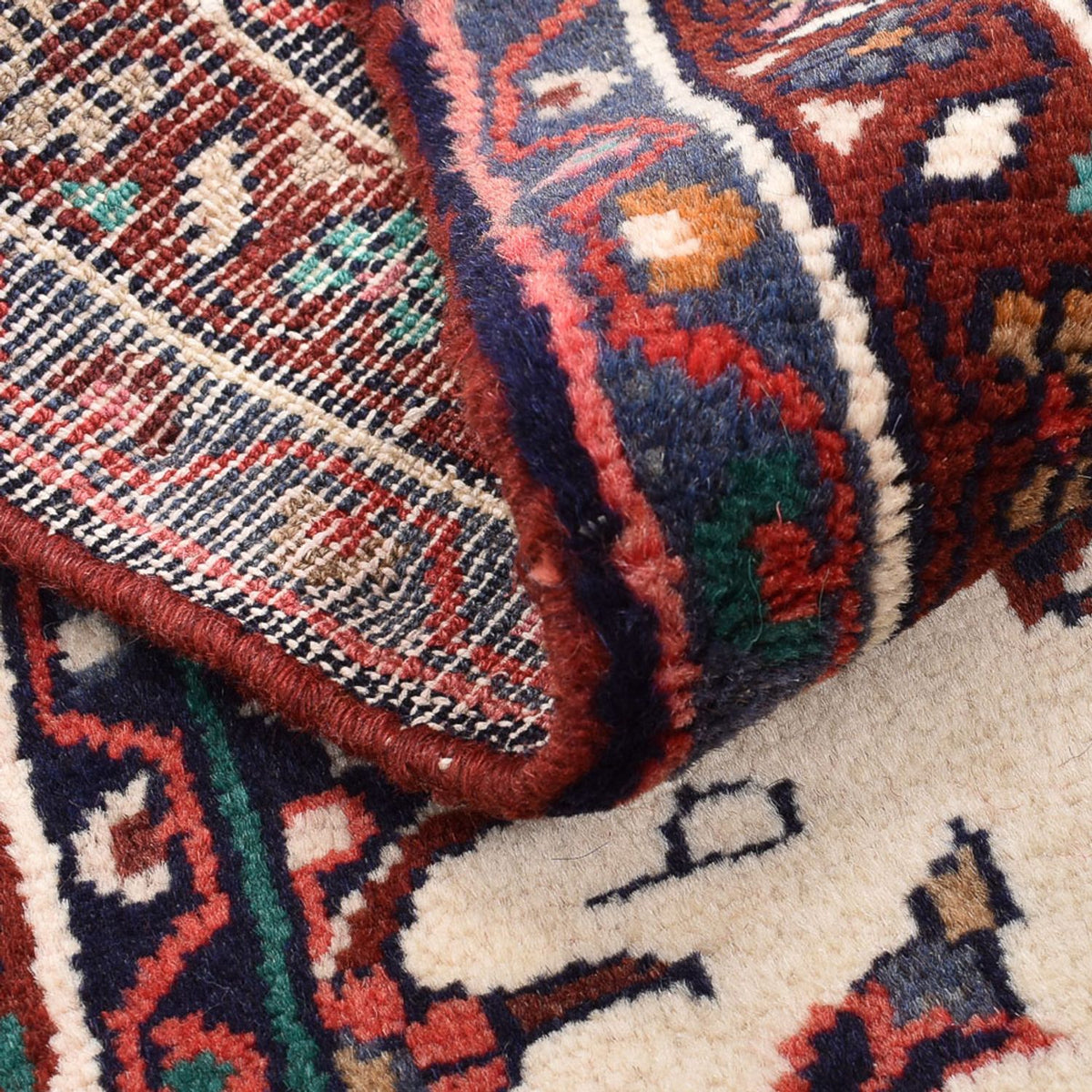 Persisk matta - Nomadic - 93 x 71 cm - flerfärgad