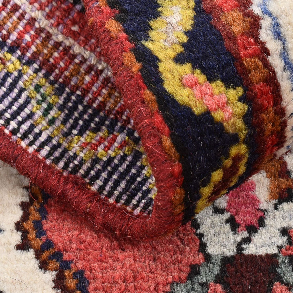 Persisk matta - Nomadic kvadrat  - 65 x 65 cm - röd