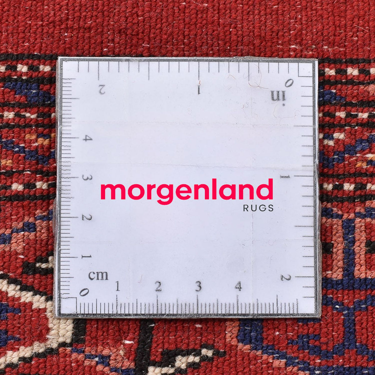 Turkaman-matta - 115 x 87 cm - röd