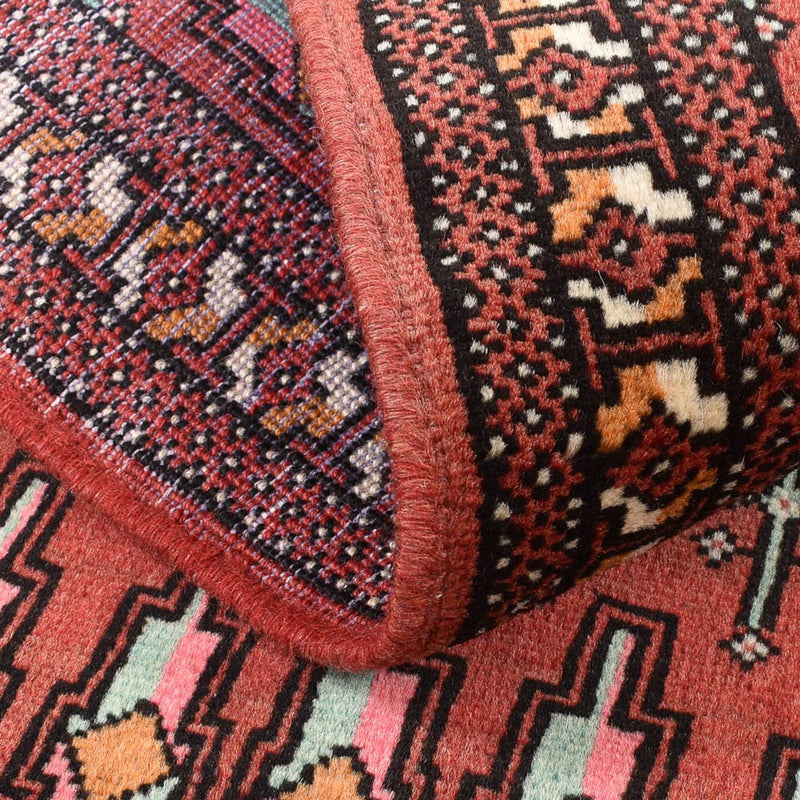 Turkaman-matta - 127 x 73 cm - röd