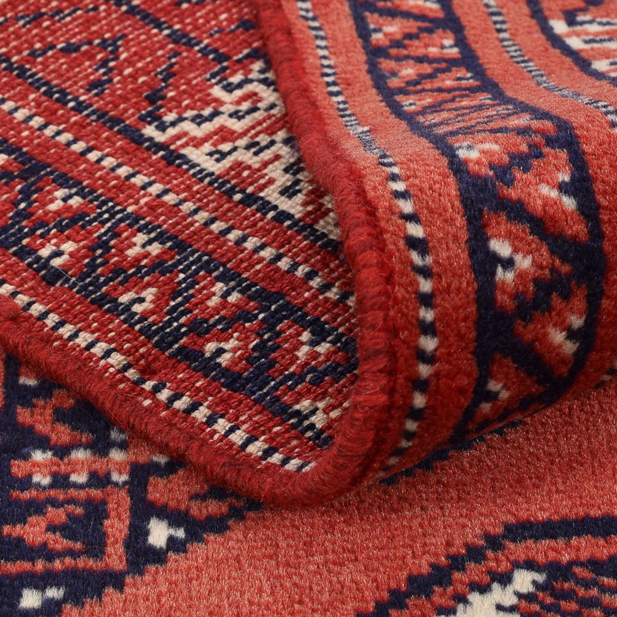 Runner Turkaman-matta - 291 x 73 cm - röd