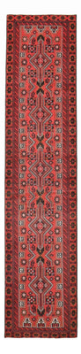 Runner Baluch-matta - 378 x 85 cm - röd