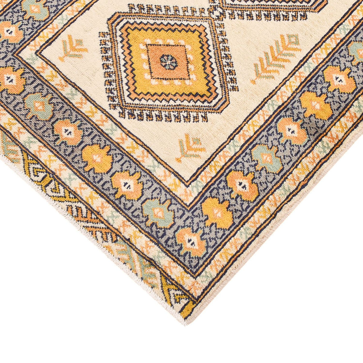 Runner Turkaman-matta - 215 x 65 cm - ljusgrön