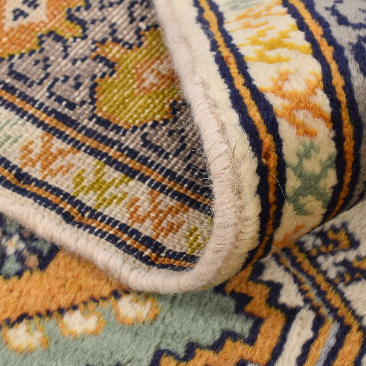 Runner Turkaman-matta - 215 x 65 cm - ljusgrön