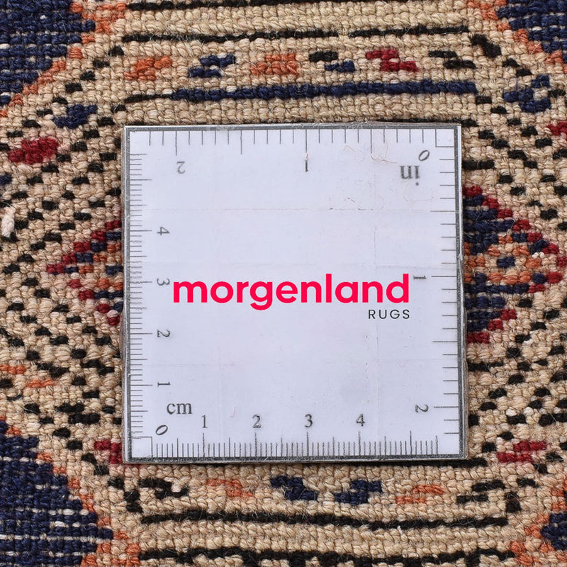 Turkaman-matta - 173 x 120 cm - mörkblå