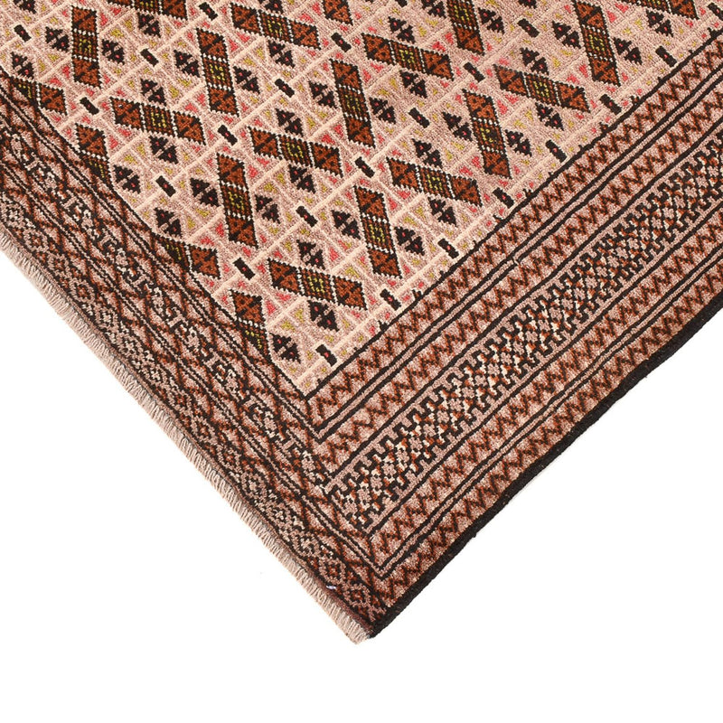 Turkaman-matta - 190 x 128 cm - ljusröd