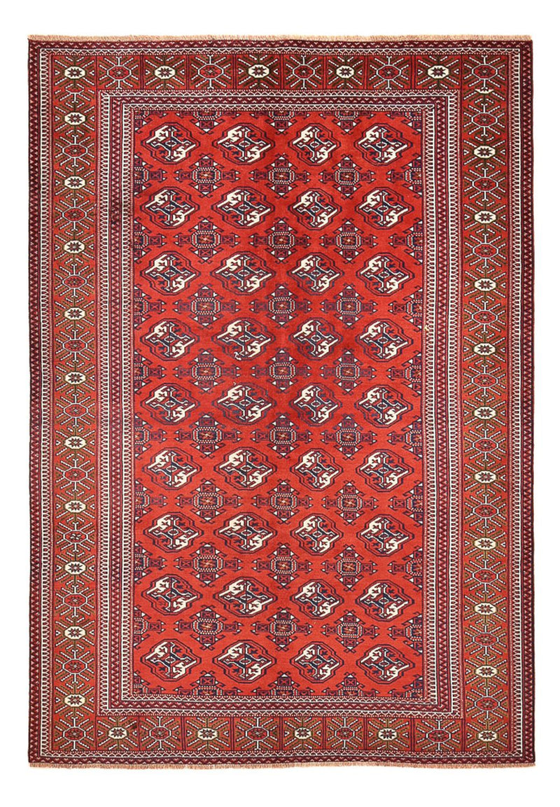 Turkaman-matta - 273 x 185 cm - röd