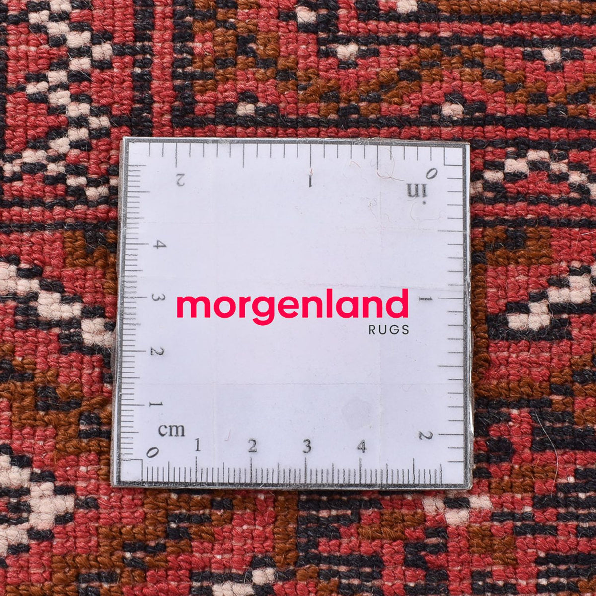 Turkaman-matta - 280 x 203 cm - ljusröd