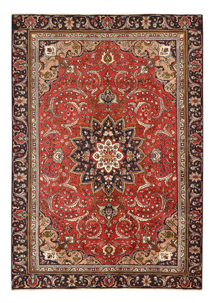Persisk matta - Tabriz - 253 x 177 cm - röd