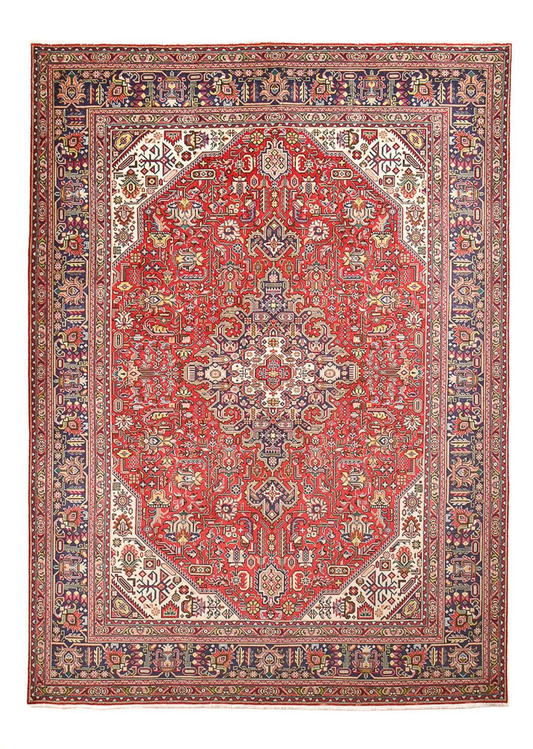 Persisk matta - Tabriz - 339 x 244 cm - röd