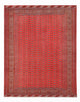 Turkaman-matta - 340 x 259 cm - röd
