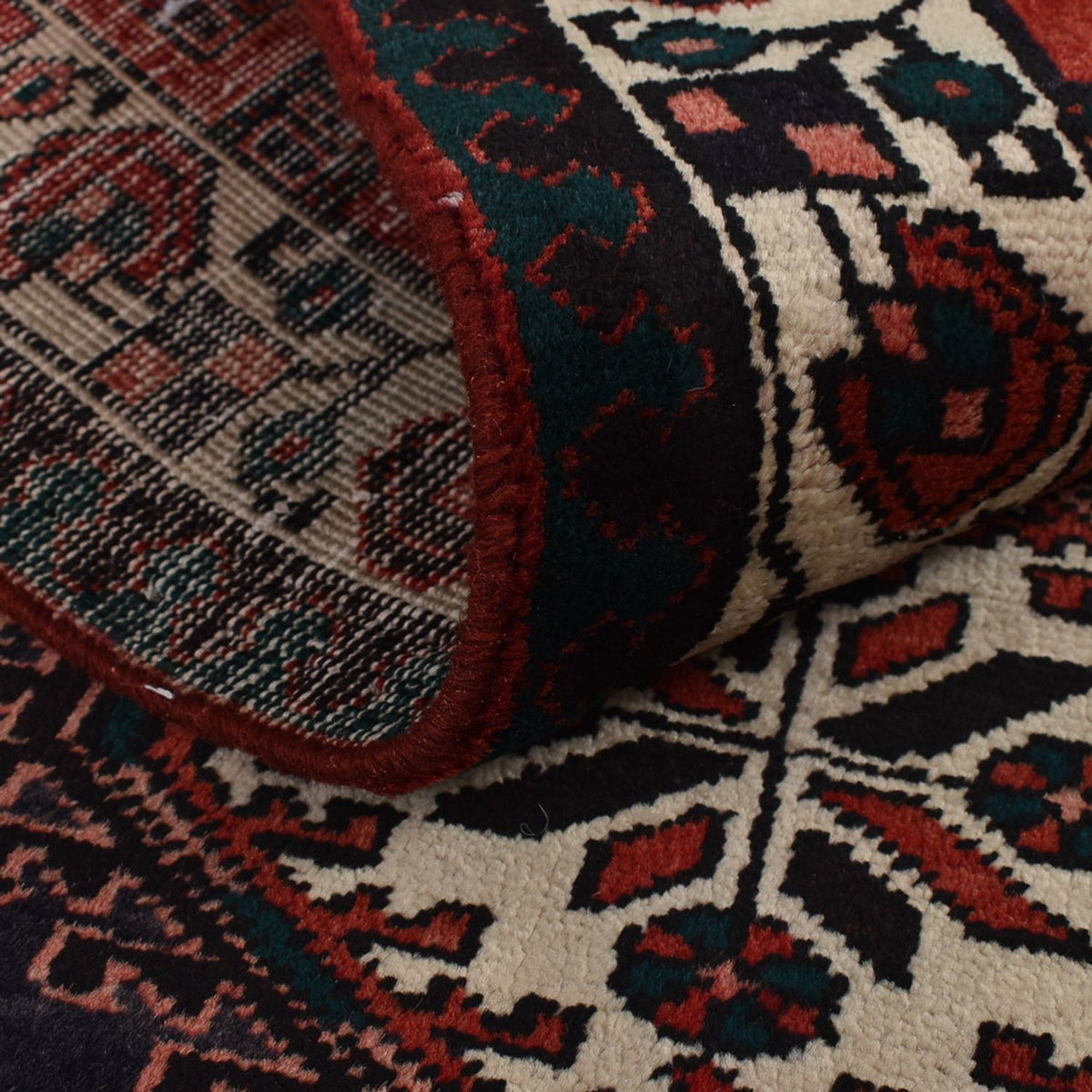 Runner Persisk matta - Nomadic - 318 x 100 cm - mörkröd