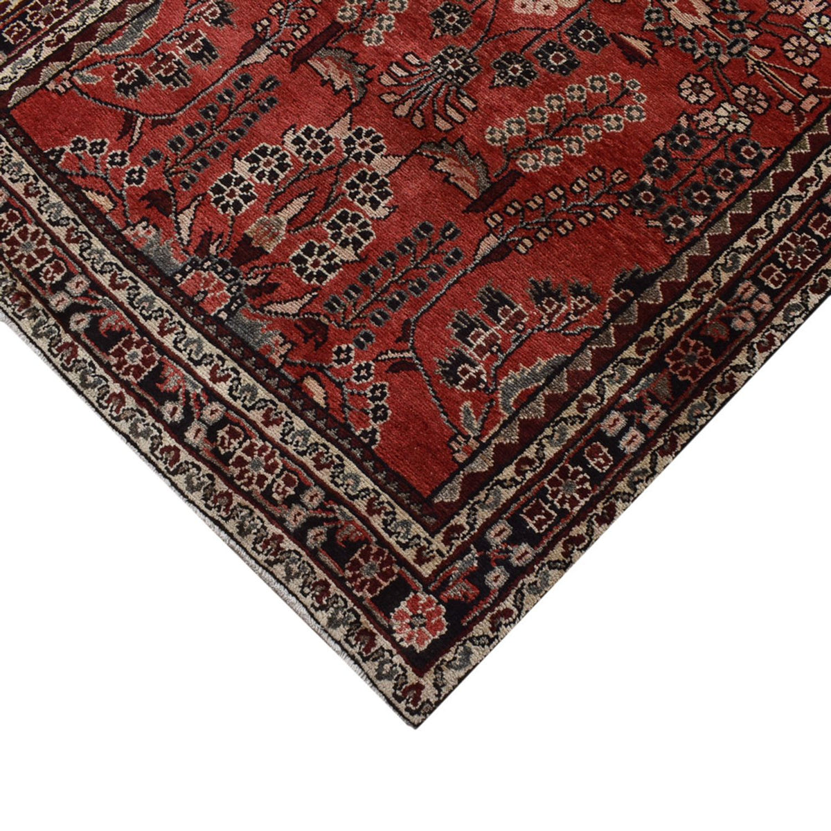 Runner Persisk matta - Tabriz - 398 x 110 cm - röd