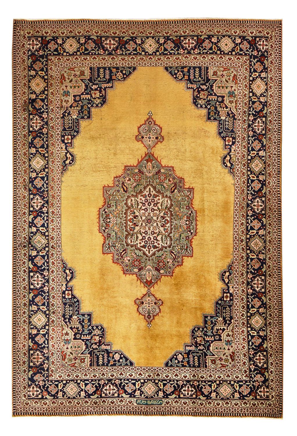 Persisk matta - Tabriz - 354 x 237 cm - guld