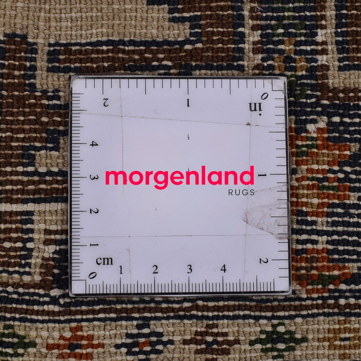 Runner Turkaman-matta - 366 x 79 cm - mörk beige