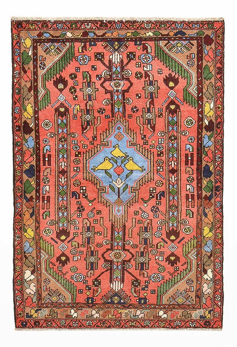 Persisk matta - Nomadic - 155 x 104 cm - ljusröd