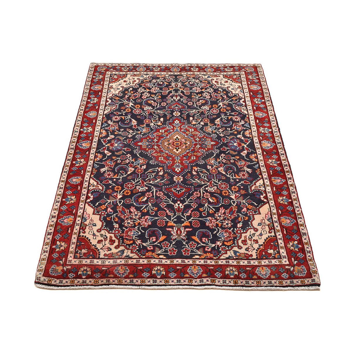 Persisk matta - Nomadic - 145 x 98 cm - mörkblå