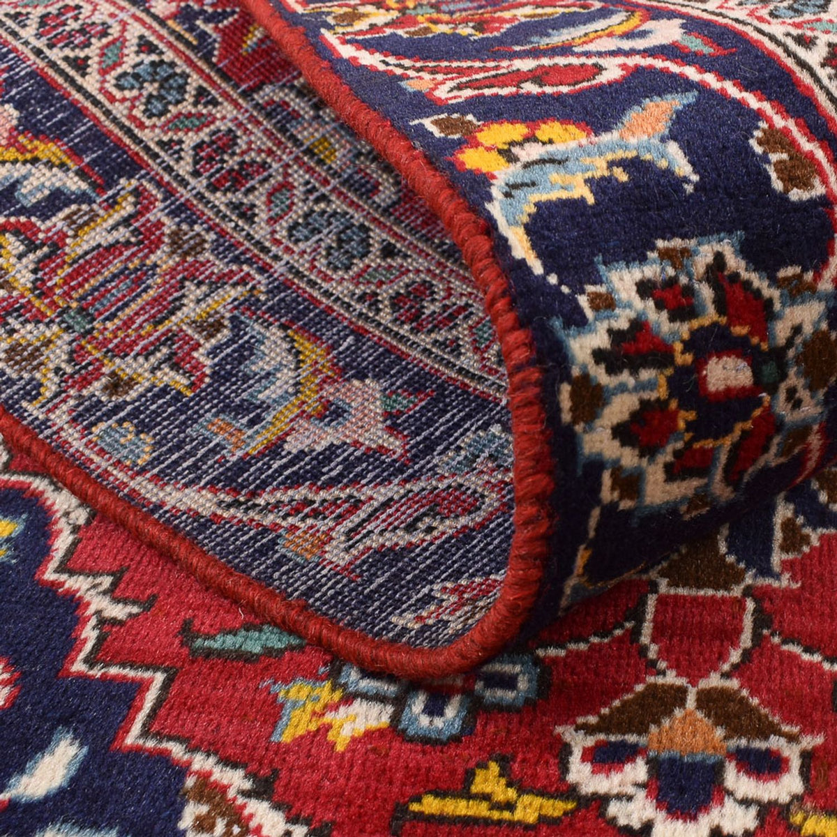 Persiska mattor - Keshan - 142 x 90 cm - röd