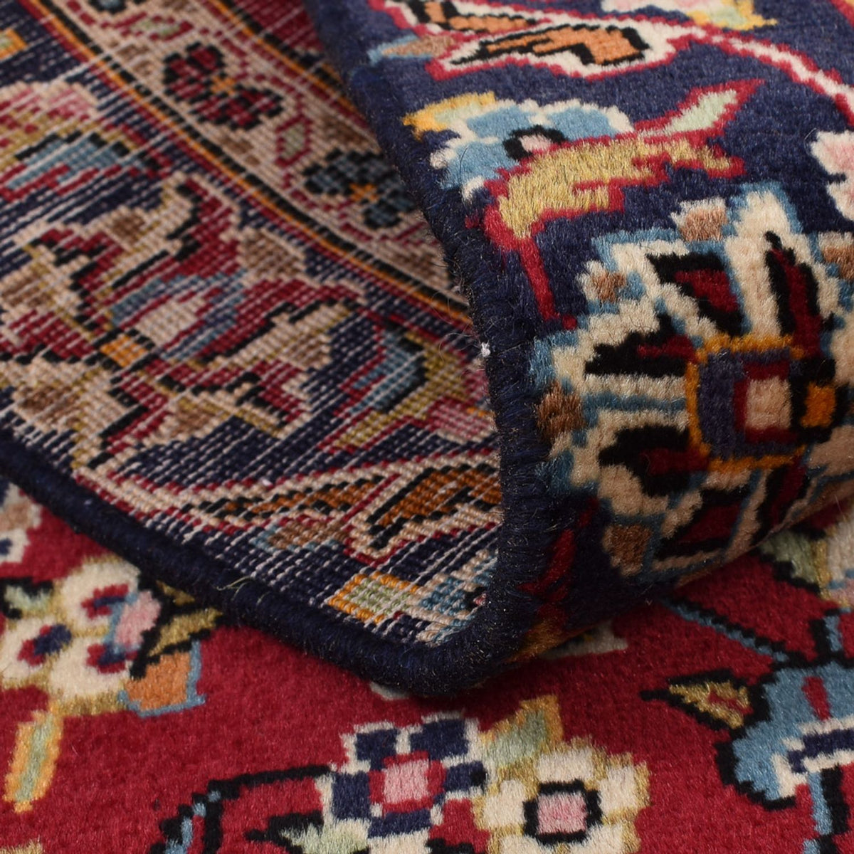 Persiska mattor - Keshan - 142 x 88 cm - röd