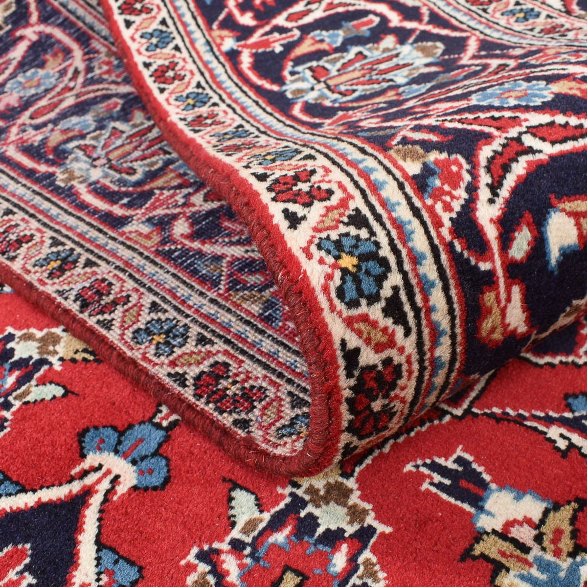 Persiska mattor - Keshan - 253 x 144 cm - röd