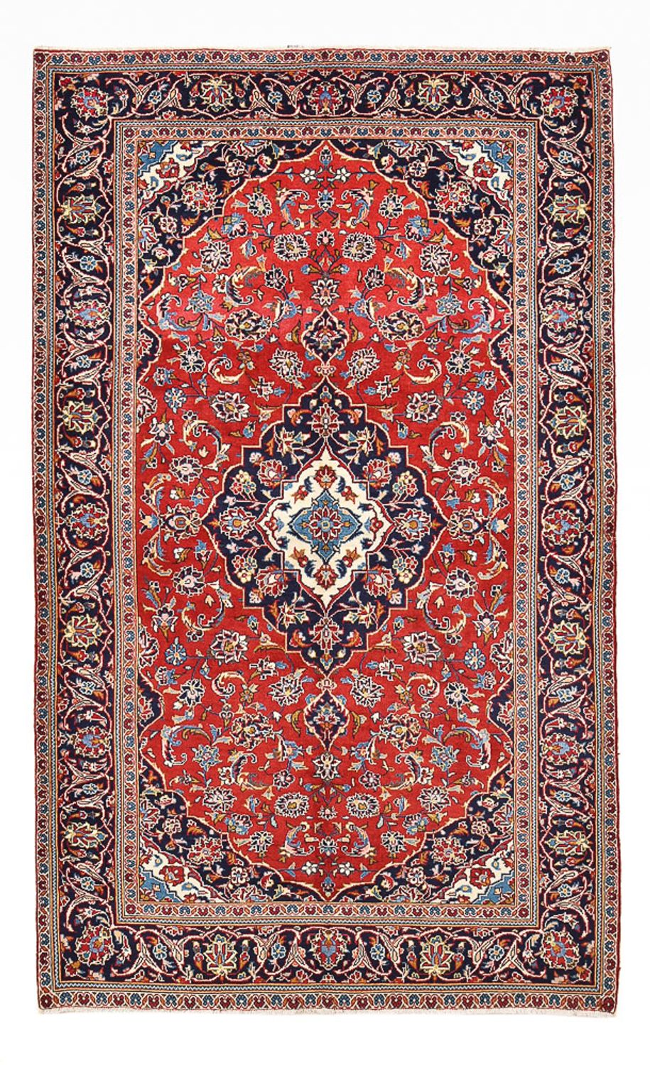 Persiska mattor - Keshan - 255 x 151 cm - röd