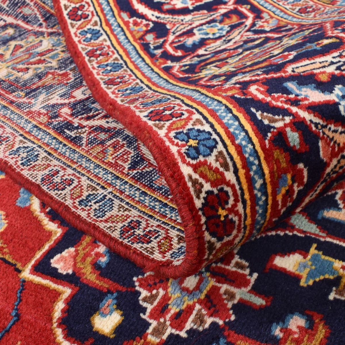 Persiska mattor - Keshan - 255 x 151 cm - röd