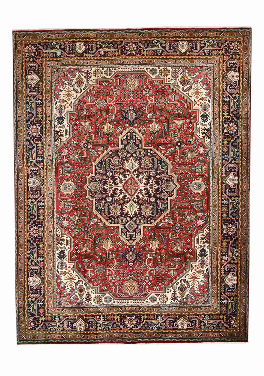 Persisk matta - Tabriz - 335 x 252 cm - röd