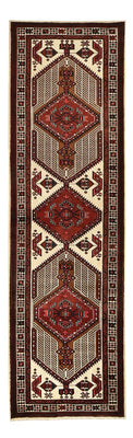 Runner Persisk matta - Nomadic - 338 x 100 cm - röd