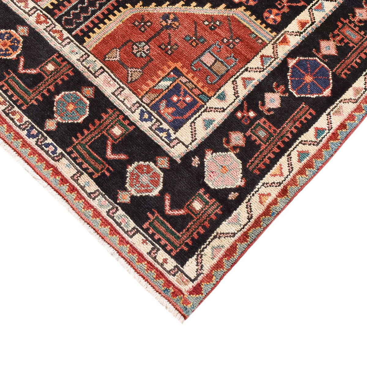 Persisk matta - Nomadic - 215 x 128 cm - flerfärgad