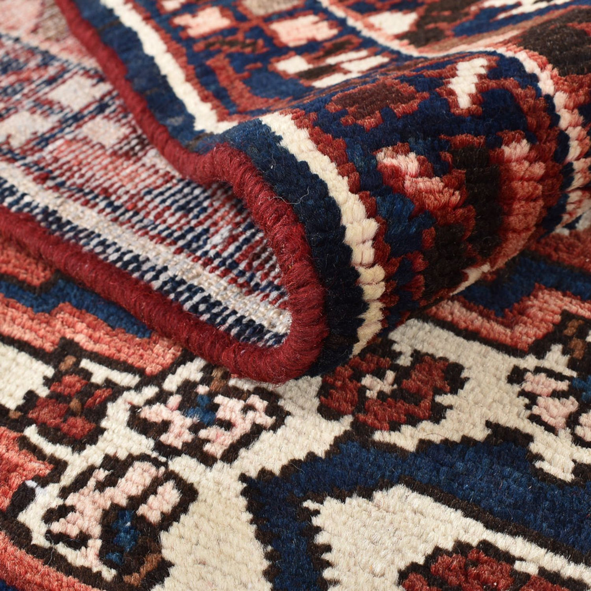 Persisk matta - Nomadic särskild form  - 369 x 312 cm - mörkröd