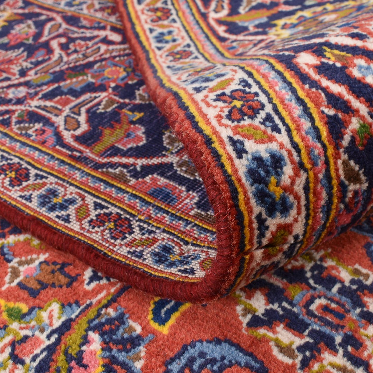 Persiska mattor - Keshan - 210 x 140 cm - ljusröd