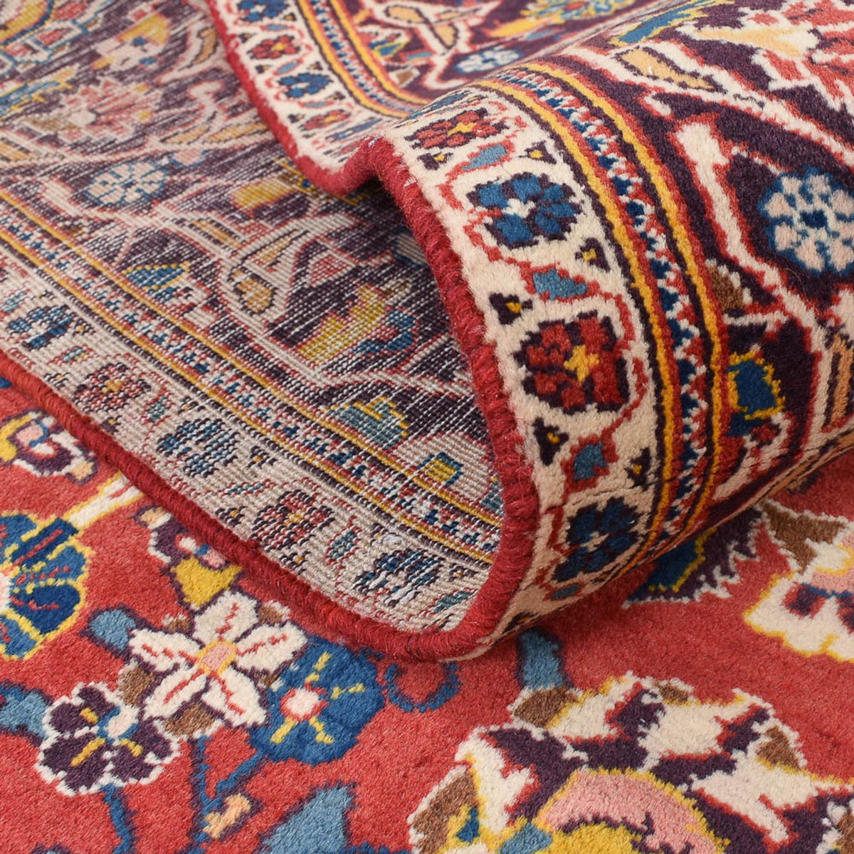 Persiska mattor - Keshan - 220 x 136 cm - ljusröd